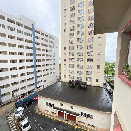 Apto Santos Gonzaga 50Mtrs Praia Exterior photo